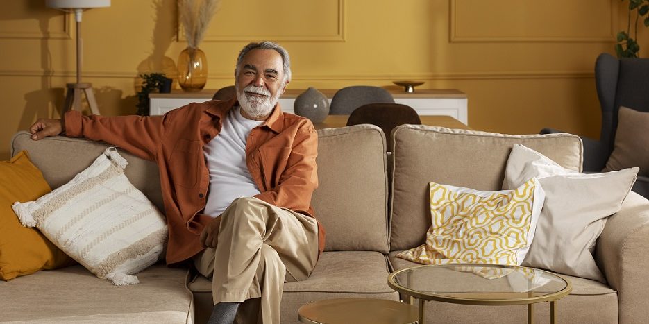 Senior man at home illustrates blog "What Is a Reverse Mortgage?"