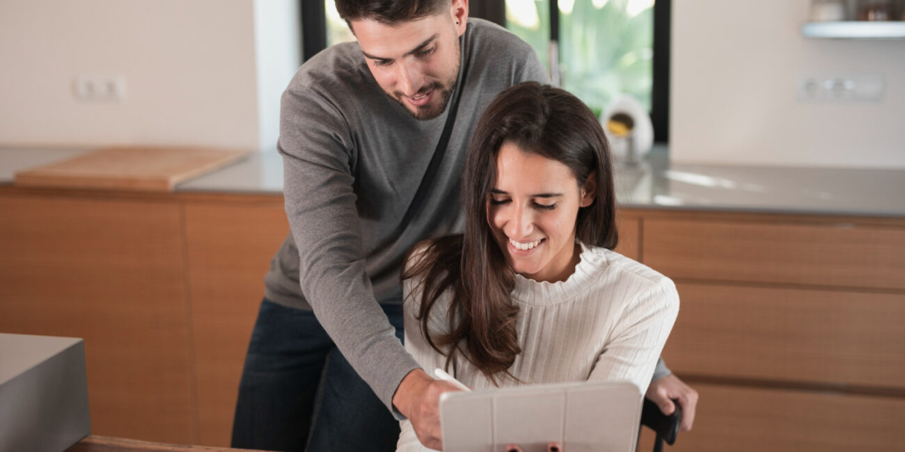 Millennial couple learning about California millennial mortgages