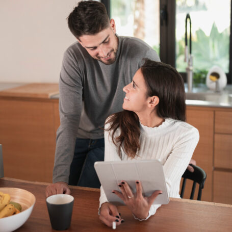 homebuyers reviewing documents explaining an appraisal gap during the home purchase process