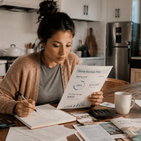 Homebuyer planning emergency savings before buying a home