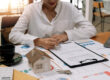California homebuyer discussing a mortgage rate float-down with a loan professional
